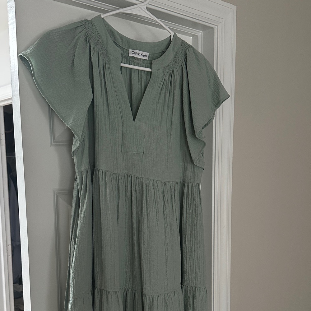 Calvin Klein Sage Midi Dress
